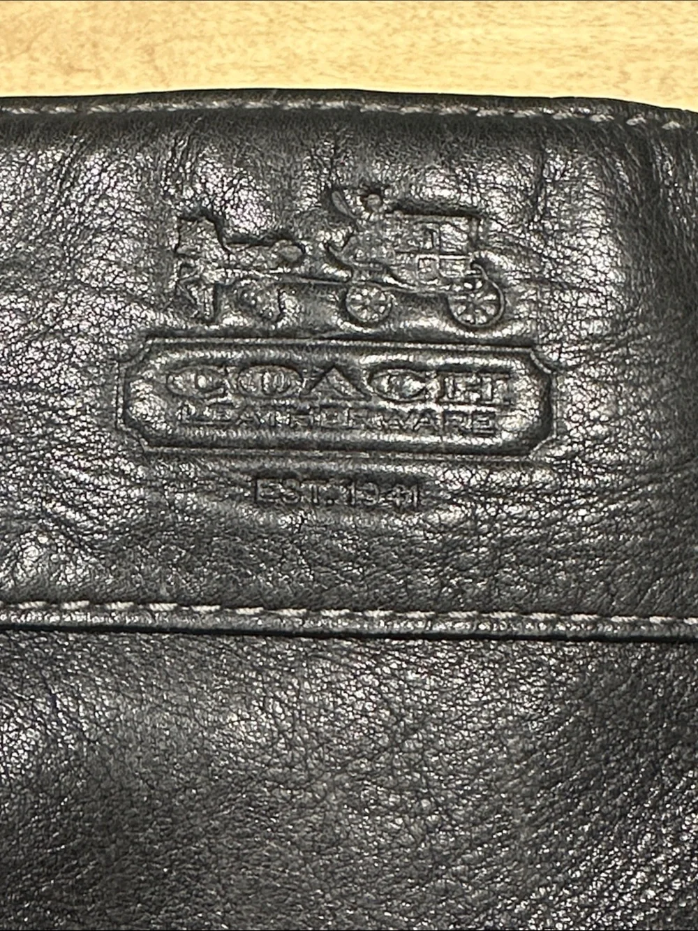 Coach Zoe Black Leather Hobo Shoulder Bag with Gold Hardware